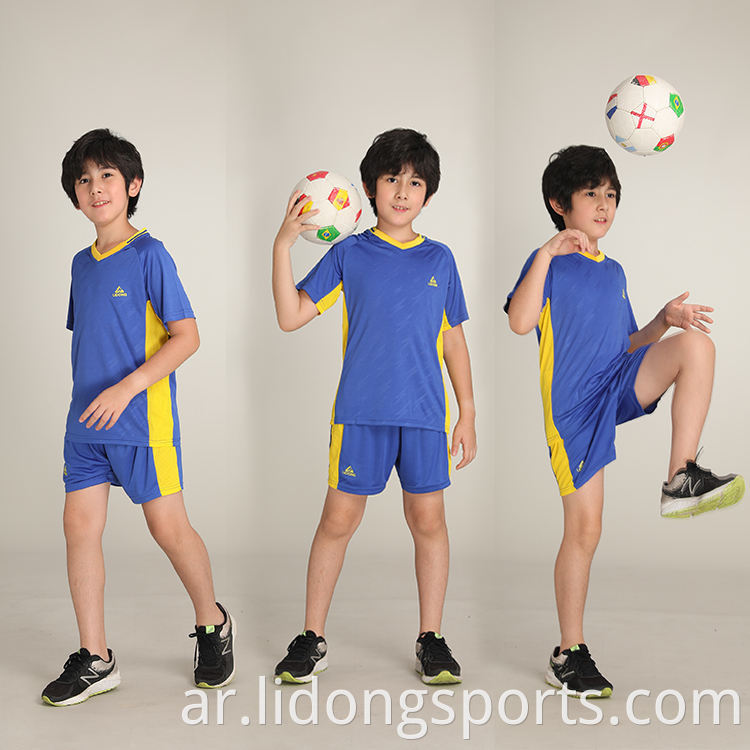 جملة قصيرة الأكمام قميص كرة القدم زي كرة القدم مجموعة رياضية لكرة القدم القميص للأطفال